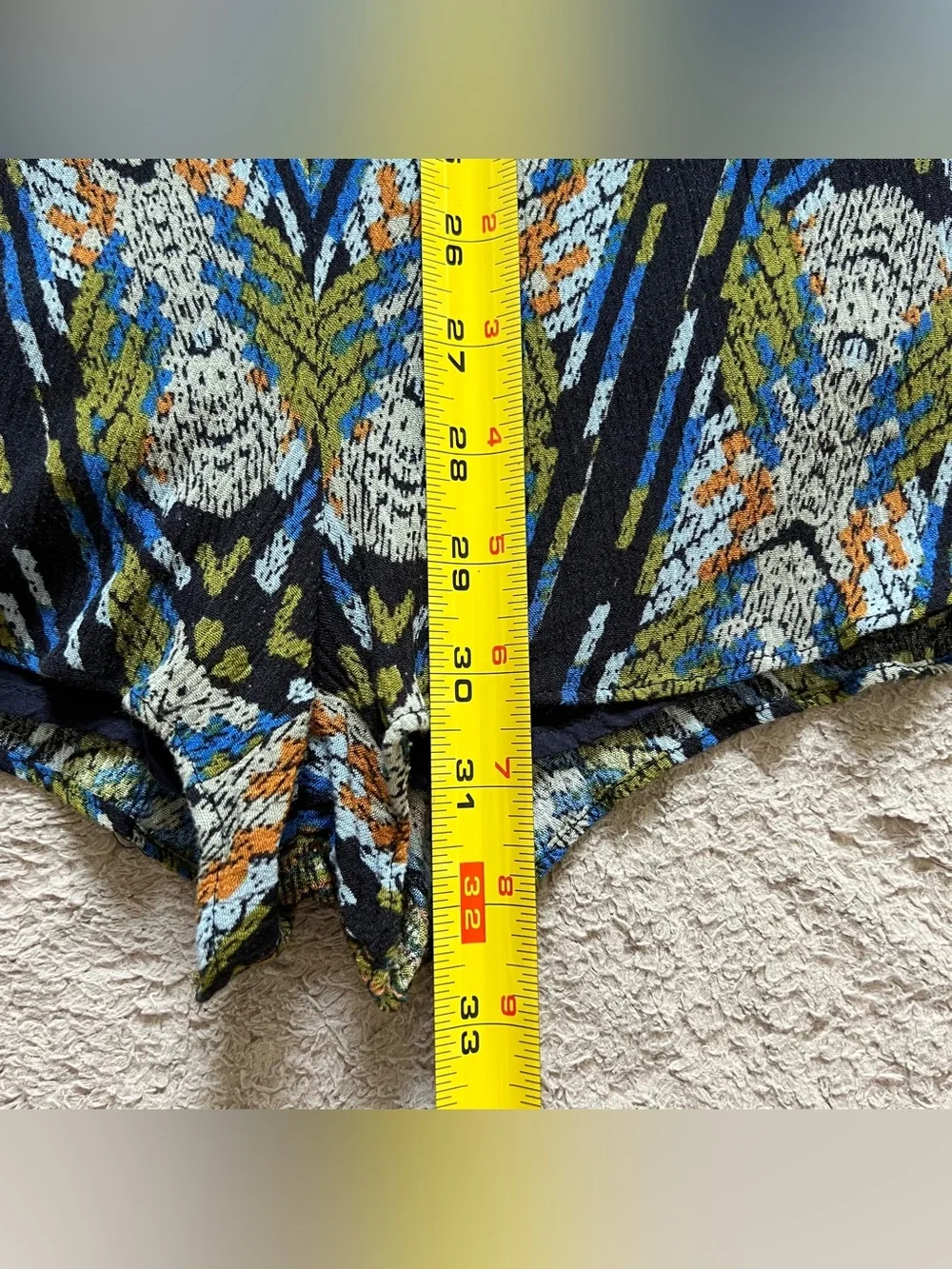 Free People Dream All Night Romper Boho Tribal ZigZag Geometric Retro Sz S